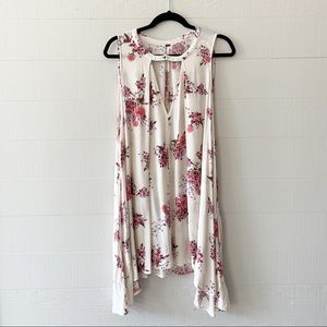 FREE PEOPLE Floral sleeveless tunic Size L